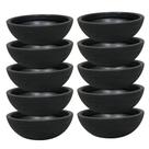 Kit 10 Bacias para Plantas Preto de Polietileno 32x11 cm