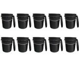 Kit 10 Baldes 20 Litros Tampo Armazenamento Geral Alça Resistente Multiuso