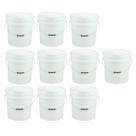 Kit 10 Baldes Plástico Alimentício Cerveja Artesanal 30 Lts