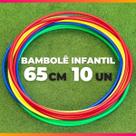 Kit 10 Bambolê Brinquedo Reforçado 65cm Colorido Atacado