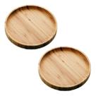 Kit 10 Bandeja de Bambu Round 20X20X1,5 1361
