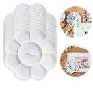 Kit 10 Bandeja Paleta Godê Flor Para Pintura com 10 Divisórias