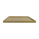 Kit 10 Bandeja Retangular Lisa Simples 30,5x20,5x2 Mdf Madeira