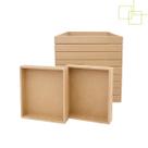Kit 10 Bandejas em MDF 6mm Decorativas Organizadoras Montagem Cestas Presente
