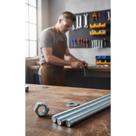 Kit 10 Barras Roscada 3/8" 1M + 100 Porcas e Arruelas
