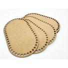 Kit 10 Base Ovalada 20x35 cm MDF para Cesto Crochê Fio de Malha
