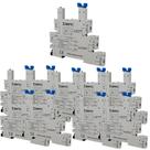 Kit 10 base rele acoplador fino 38.51-24v sibratec Kit 10 base rele acoplador fino 38.51-24v sibratec