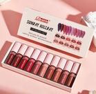 Kit 10 Batons Gloss Labial Hidratante À Prova Dágua