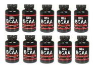 Kit 10 Bcaa Ultra Concentrado 3000mg 120cápsulas- King Earth
