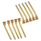 Kit 10 Bicos Válvula Para Pneu Disco Curto Sem Câmara Caminhão 110mm V3 20 6