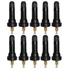 Kit 10 Bicos Válvula Para Pneu Roda Sem Câmara Com Sensor Tpms Medidor de Pressão PSI