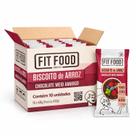 Kit 10 Biscoito de Arroz Chocolate Meio Amargo FIT FOOD 60g
