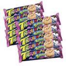 Kit 10 Biscoito Recheado Trakinas Mondelez Bolacha 126g - Tortinha de Limão / Tutti Frutti