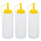 Kit 10 Bisnaga Pote Potinho Plástica Tampa Molhos Mostarda 350ml