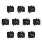 Kit 10 Blocos de Contato ZB2-BE101 1NA Para Botões e Seletoras Verde Sibratec Kit 10 Blocos de Contato ZB2-BE101 1NA Para Botões e Seletoras Verde Sibratec