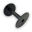 Kit 10 Bobina Carretel Plástico Pequeno Preto