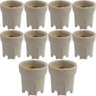 Kit 10 BOCAL E27 SUPORTE DE PORCELANA PARA LÂMPADA