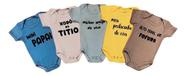 Kit 10 Bodies M/curta Bebê Menina Estampado Frases UM - Kit 10 Bodies M/curta Bebê Menina Estampado Frases UM -