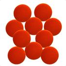 Kit 10 Boina Square Polimento Automotivo Laranja Refino 5"