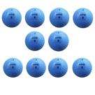 Kit 10 Bola de Iniciação N8 para Jogos de Queimada e Handebol Azul Kagiva