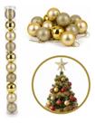 Kit 10 Bolas Bolinhas Árvore Natal Decoração Enfeite 6cm
