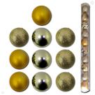 Kit 10 bolas de natal 6cm mesclada