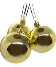 Kit 10 Bolas Decoração De Natal Árvore De Natal Dourada 60mm