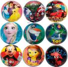 Kit 10 Bolas Vinil personagens Herois Brinquedo - festas