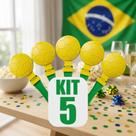 Kit 10 Bolinhas Bate Palma Torcedor Brasil Copa Mundo 2026 Estádio