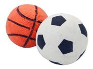 Kit 10 Bolinhas Pet bola De Borracha com espuma Pet Atóxica para cães de Pequeno Porte e Filhotes - Basquete e Futebol Kit 10 Bolinhas Pet bola De Borracha com espuma Pet Atóxica para cães de Pequeno Porte e Filhotes - Basquete e Futebol