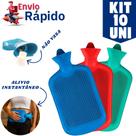 Kit 10 Bolsa De Água Térmica 1.5L Emborrachado Quente Ou Fria Colorido Compressa Prático E Fácil