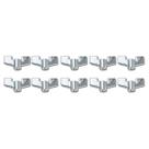 Kit 10 Borboletas 8mm em Metal Reforçado para Estante Prato