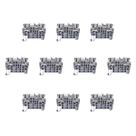 Kit 10 Bornes BTWI Push In Com Mola 24A 2,5mm² Weg