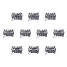 Kit 10 Bornes BTWI Push In Com Mola 32A 4mm² Weg