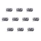 Kit 10 Bornes BTWI Push In Com Mola 41A 6mm² Weg