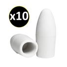 Kit 10 Borrachas Para Lapis Ponteira