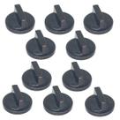 Kit 10 botao apis baquelite torneira industrial preto antigo