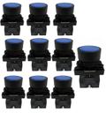 Kit 10 botao lk2 ea61 plastico azul na lukma
