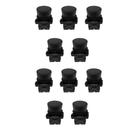 Kit 10 botão pulso plastico lk2-ea21 (preto) 1na lukma