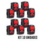 Kit 10 Botoes Interruptor Farol De Milha Moto Liga Desliga