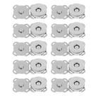 Kit 10 Botões Magnéticos 18mm Fecho Imantado Prata P/ Costurar imã Kit 10 Botões Magnéticos 18mm Fecho Imantado Prata P/ Costurar imã