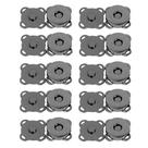 Kit 10 Botões Magnéticos 18mm Fecho Imantado Preto P/ Costurar imã