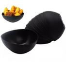 Kit 10 Bowls Cumbucas + 10 Colheres Douradas Plástico