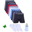 Kit 10 Boxer Microfibra + 3 Pares Meia Soquete Dorbe Kit 10 Boxer Microfibra + 3 Pares Meia Soquete Dorbe