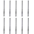 KIT 10 Broca SDS Plus Para Concreto 8x160mm MTX KIT 10 Broca SDS Plus Para Concreto 8x160mm MTX
