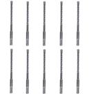 KIT 10 Broca SDS Plus Para Concreto 8x160mm MTX KIT 10 Broca SDS Plus Para Concreto 8x160mm MTX