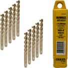 Kit 10 Brocas Aço Rápido 6 Mm Hss Gold Ferrous Dewalt