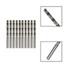 Kit 10 Brocas Paralelas Aço Rápido HSS 1/8"