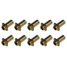Kit 10 Bucha Afinação Latão 5mm 7/32 Canoa Bateria c Pescoço Kit 10 Bucha Afinação Latão 5mm 7/32 Canoa Bateria c Pescoço