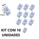 Kit 10 bucha presilha da fechadura interna porta gol saveiro parati